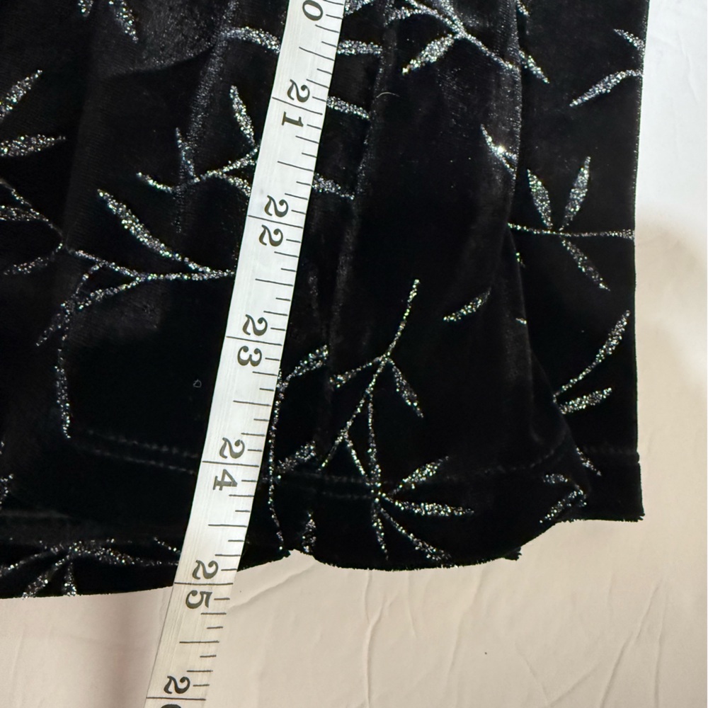 Notations Black And Silver Patterned Blouse - image 8